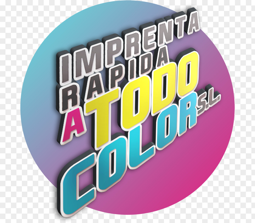 Design Logo Printing Press Advertising Imprenta Rapida A Todo Color SL PNG