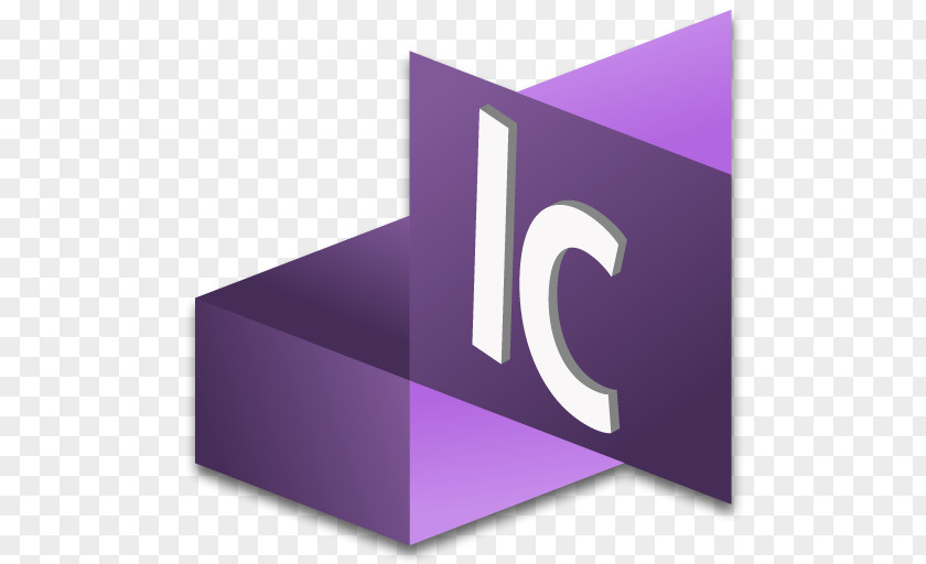 InCopy 1 Angle Purple Brand PNG