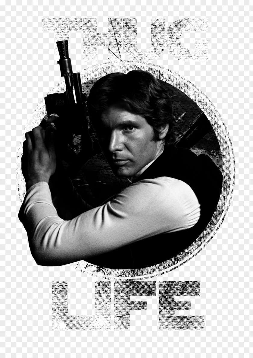 Thug Life Monochrome Photography Black And White Han Solo PNG