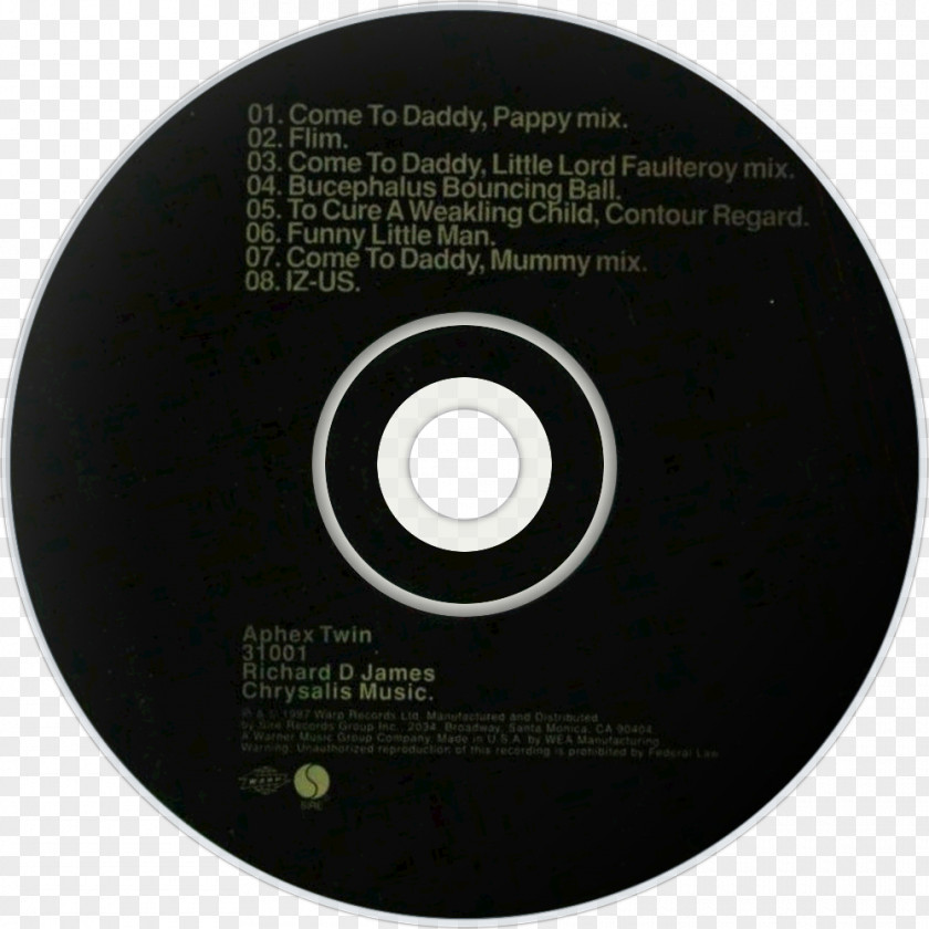 Aphex Twin Compact Disc Brand PNG