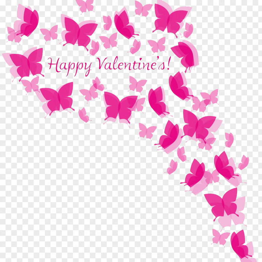 Butterfly Euclidean Vector Pink PNG