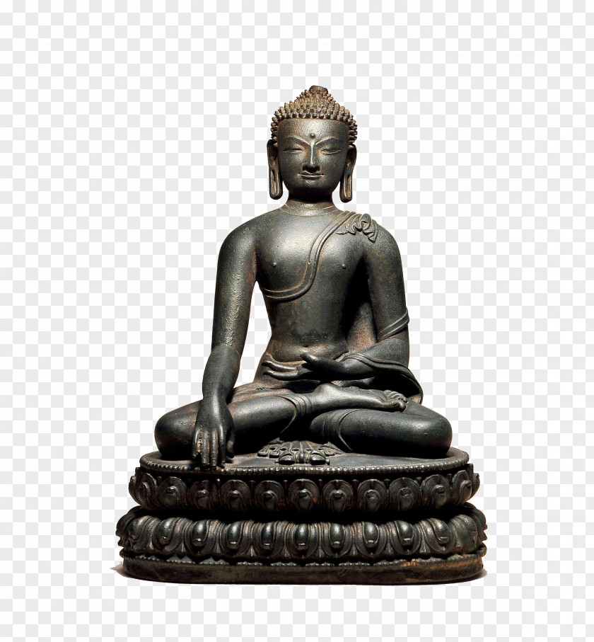 Shakya Muni Bronze Buddha Statue Seated From Gandhara Buddhahood Buddhism PNG
