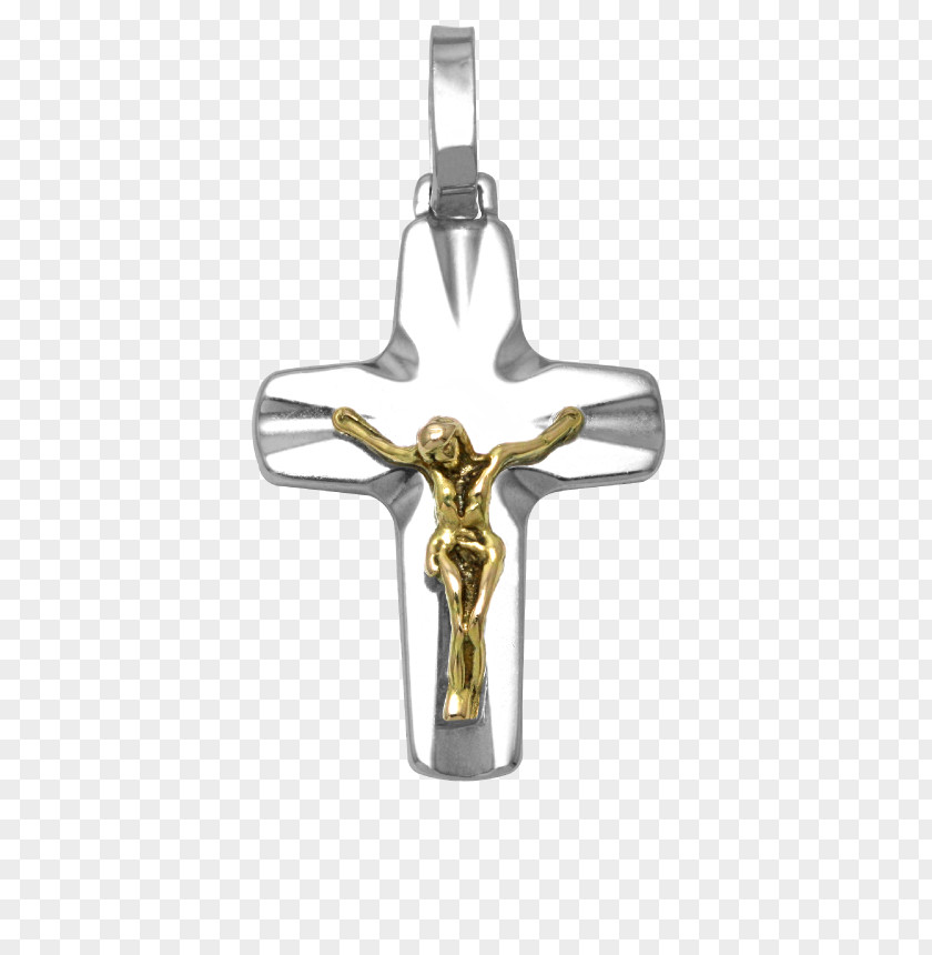 Silver Crucifix Charms & Pendants PNG