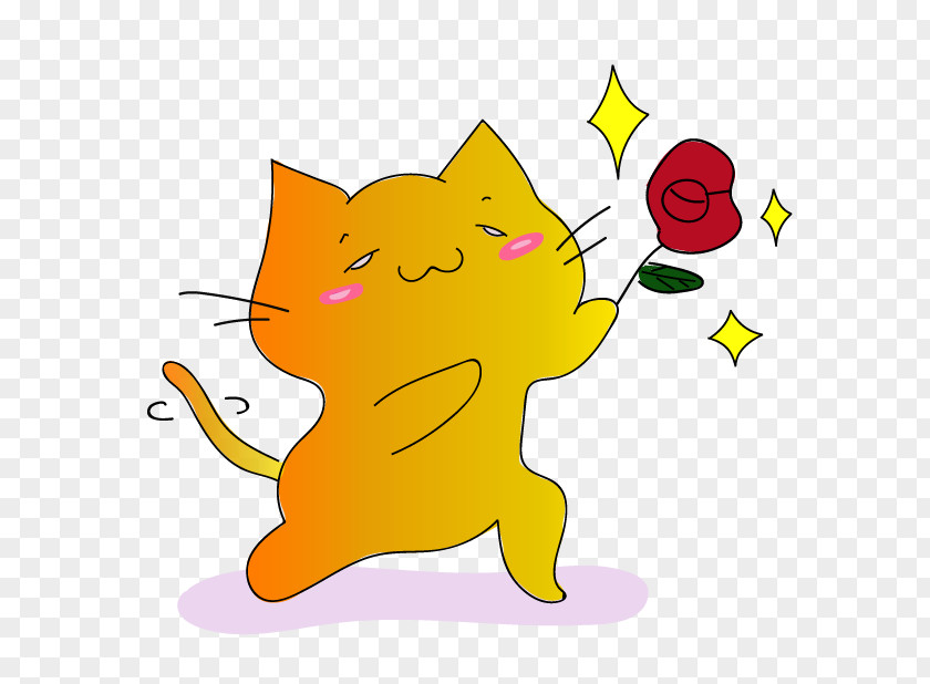 Star Smile Cat Sticker Emoji Cartoon Humour PNG