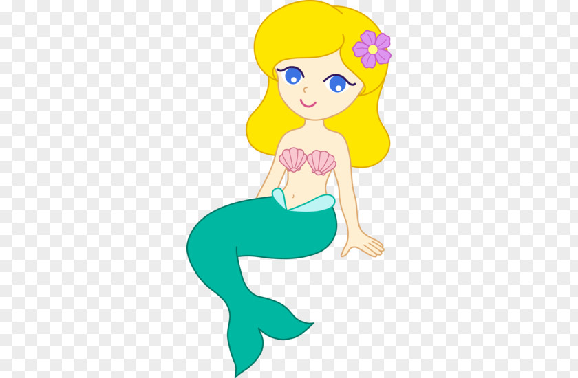 Cute Blonde Cliparts Ariel Mermaid Merman Clip Art PNG