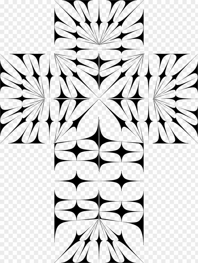 Decorative Arrow Wireframe Black And White Cross Clip Art PNG