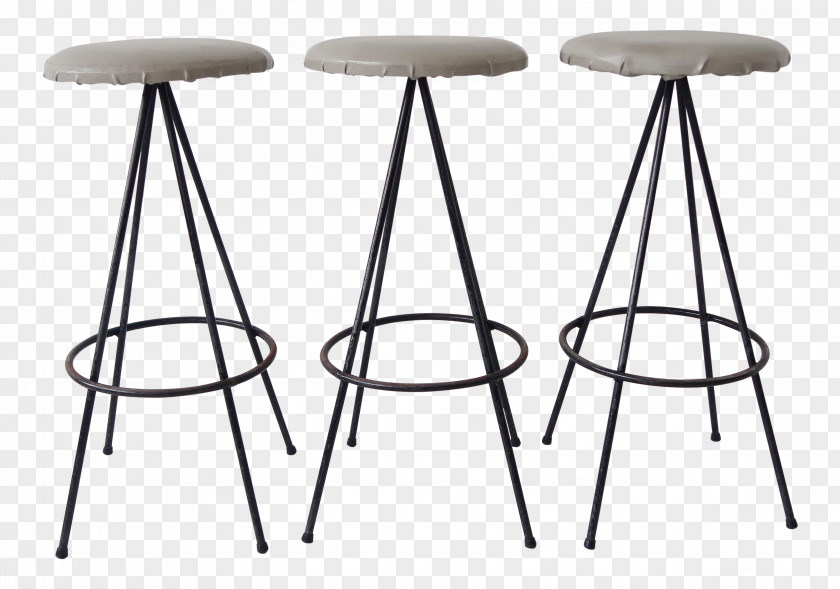 Iron Stool Bar Mid-century Modern Furniture PNG