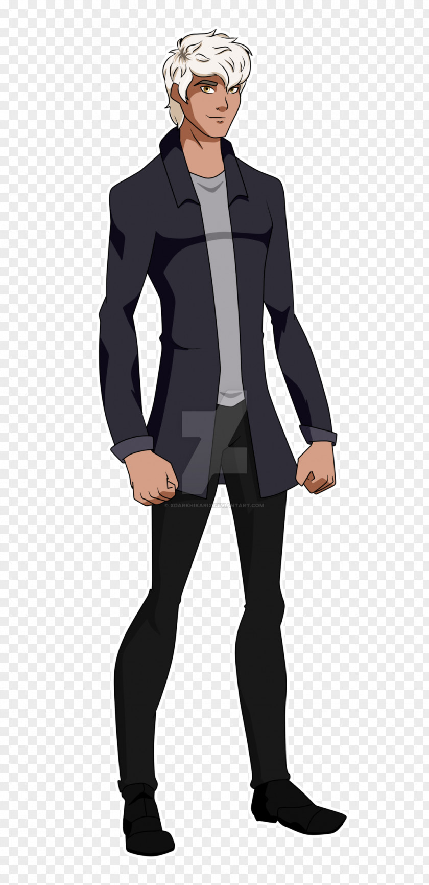 Middle Hair Style DeviantArt Tuxedo M. Young Justice PNG