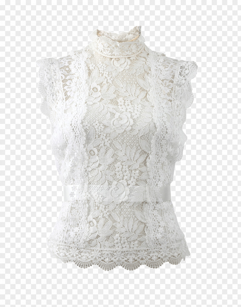 Shirt Blouse Lace Slip Top PNG