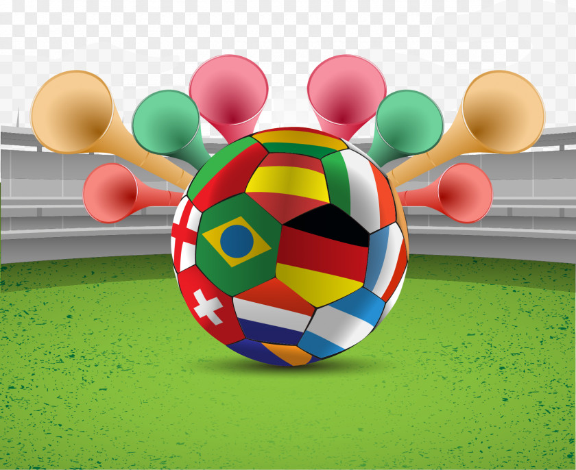Vector Football 2014 FIFA World Cup Brazil Poster PNG