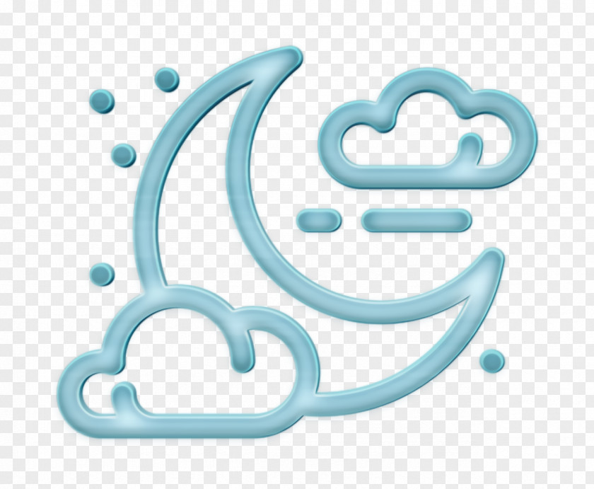 Cloud Icon Moon Night PNG