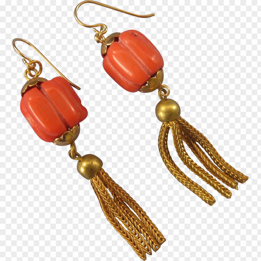 Earring Bead Body Jewellery Orange S.A. PNG
