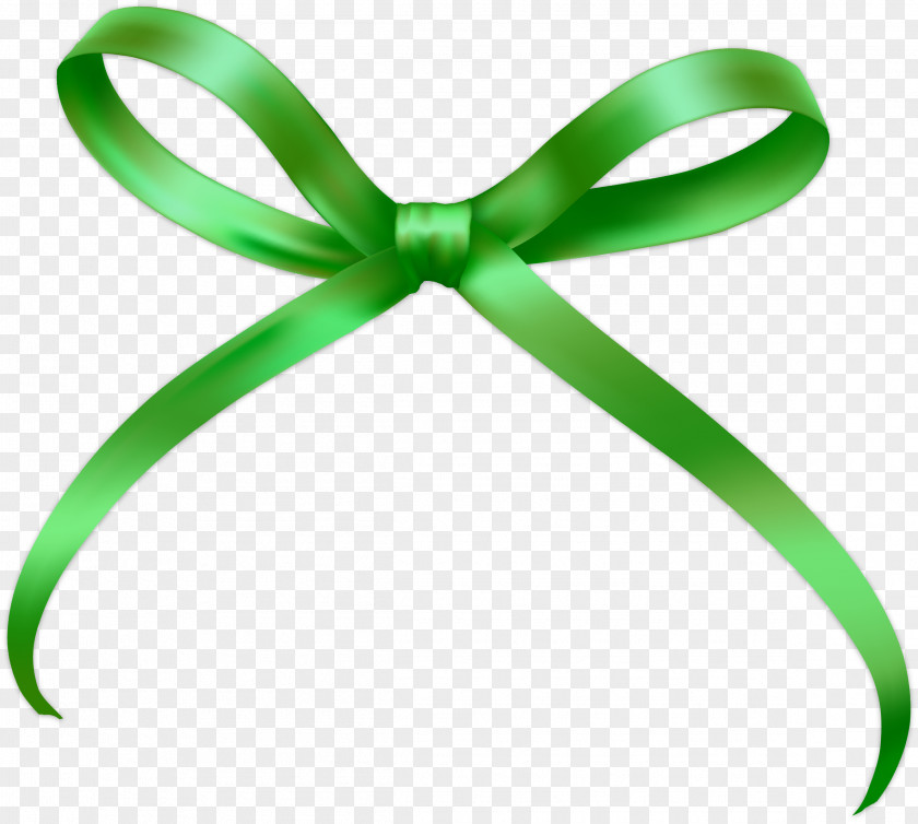 Vector Hand Painted Green Bow Drawing PNG