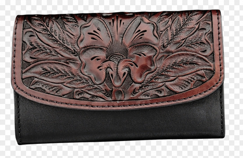 Western Town Wallet Leather Handbag Shell Cordovan Coin Purse PNG