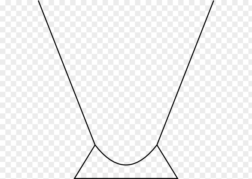 Angle Triangle Point White Line Art PNG