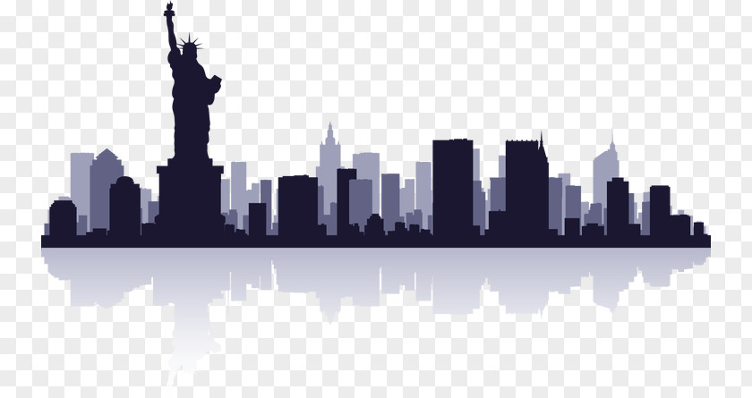 Goy Statue Of Liberty New City Skyline PNG