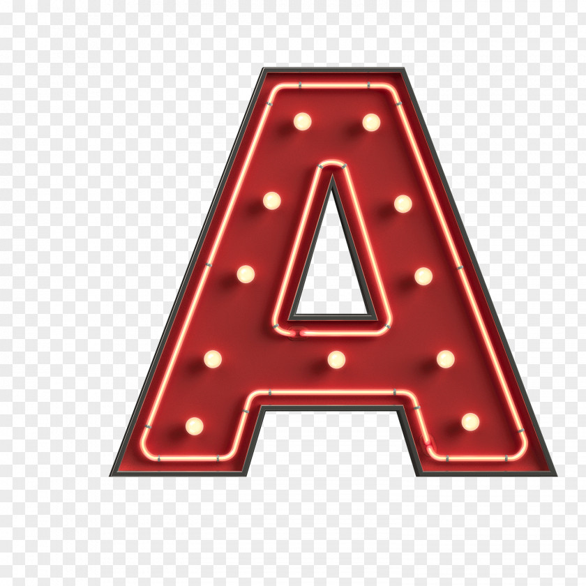 Red English Alphabet Letter PNG
