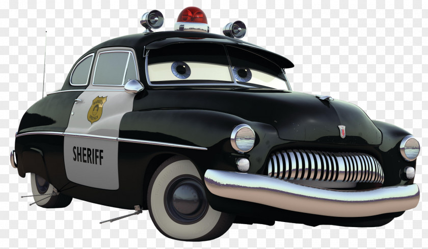 Sheriff Car Mater Lightning McQueen Cars Pixar PNG