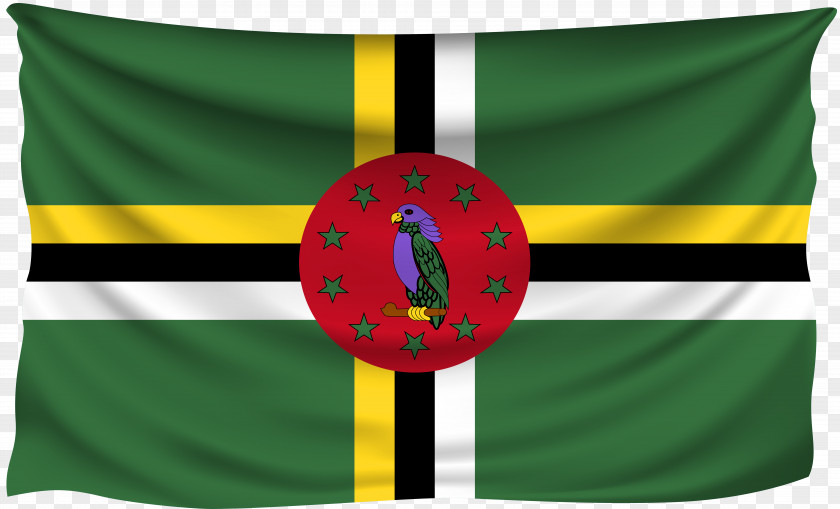 Shriveled Flag Of Dominica Stock Photography PNG