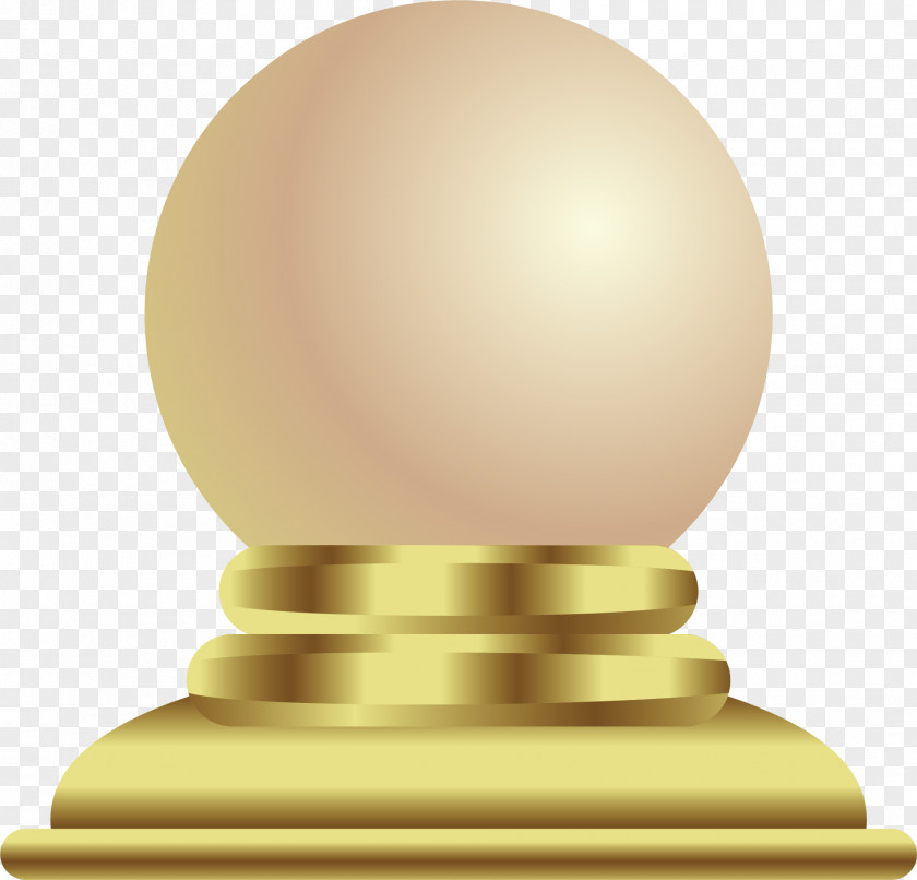 Table Lamp Vector Element Designer Gold PNG