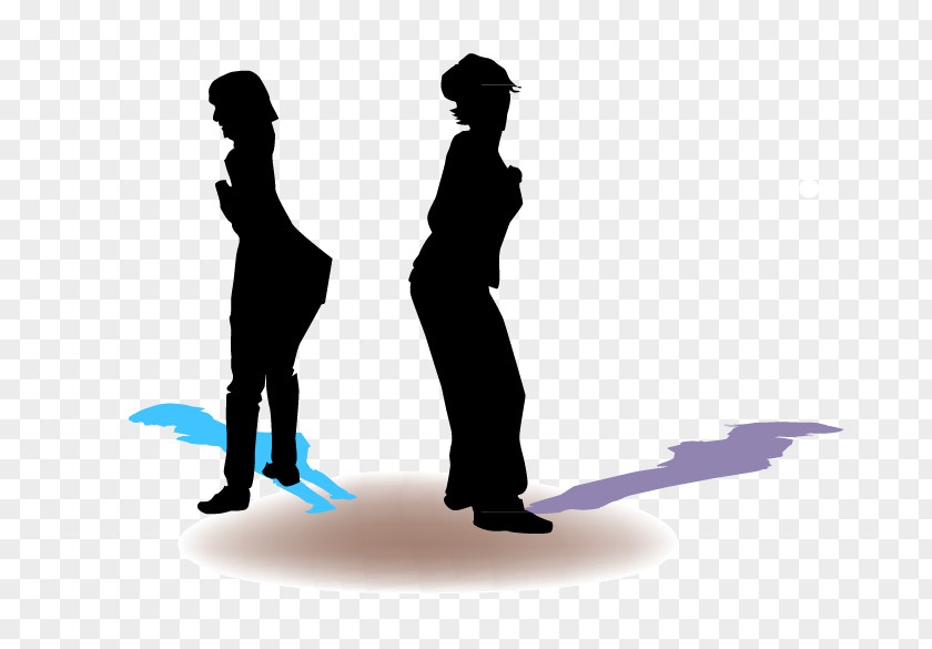 Vector Silhouette Figures Human Behavior PNG