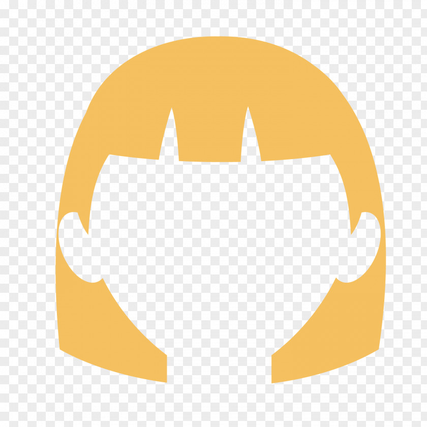 Golden Country Short Hair Female Wig Clip Art PNG