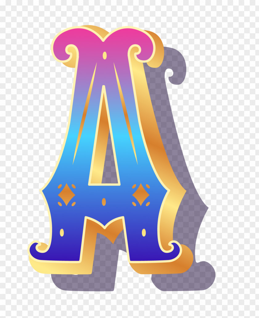 Illuminated Letter M Decoupage Alphabet Party Hat Clip Art Purple PNG