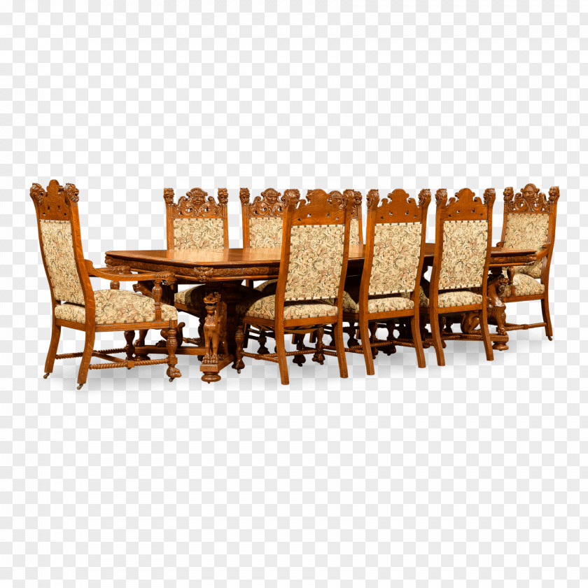 American Victorian Sofas Table Chair Dining Room Furniture Matbord PNG