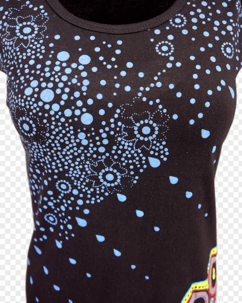 Dress Polka Dot Embroidery Sleeve Mandala PNG