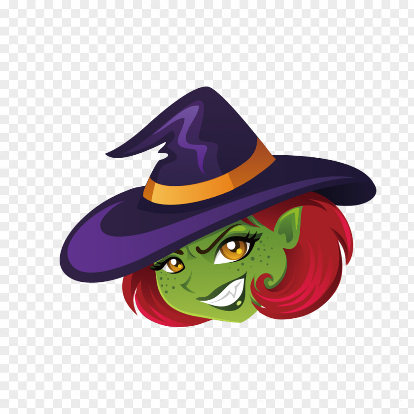 Halloween Witch Vector Material Trick-or-treating Clip Art PNG
