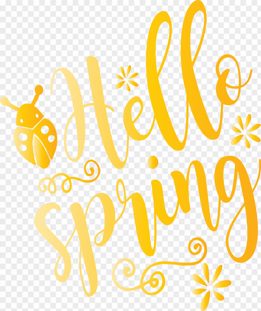 Hello Spring PNG