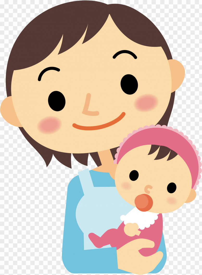 Mother Baby Clip Art Cartoon Vector Graphics Illustration PNG