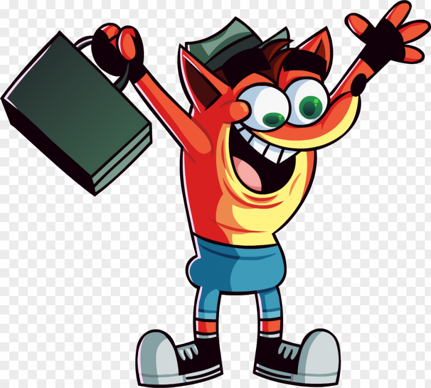 Crash Bandicoot Cartoon Clip Art PNG