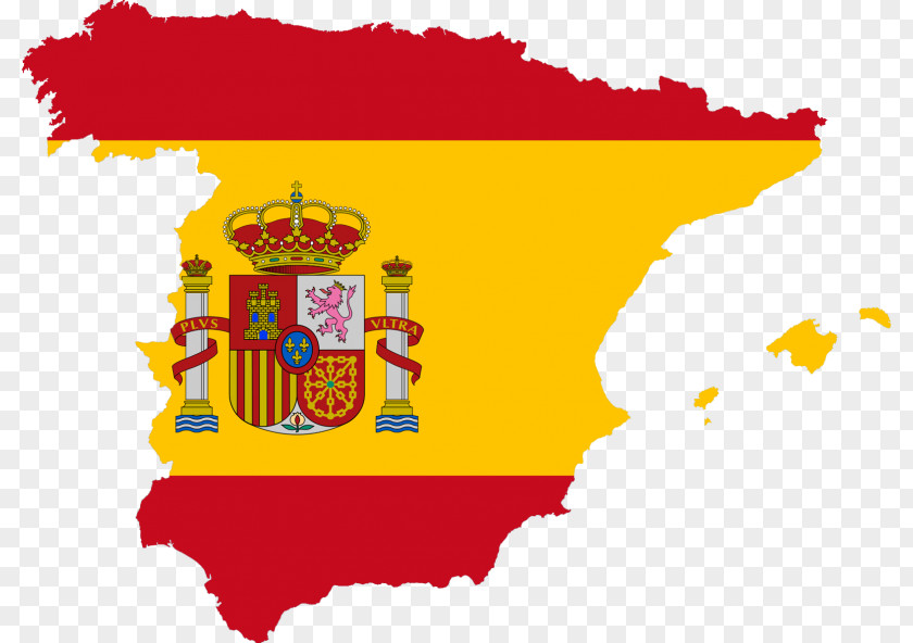 Flag Of Spain Map Plus Ultra PNG