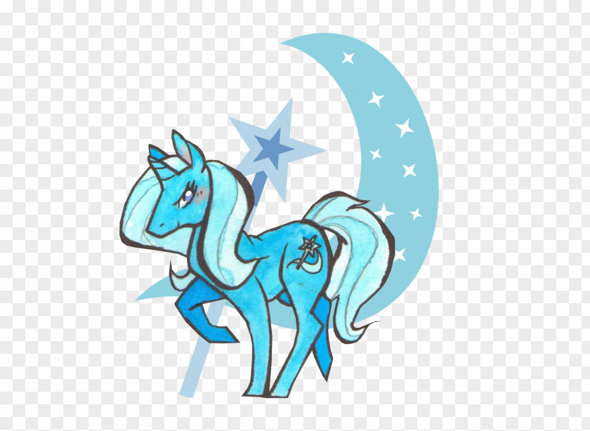 Horse Pony Cartoon Turquoise PNG
