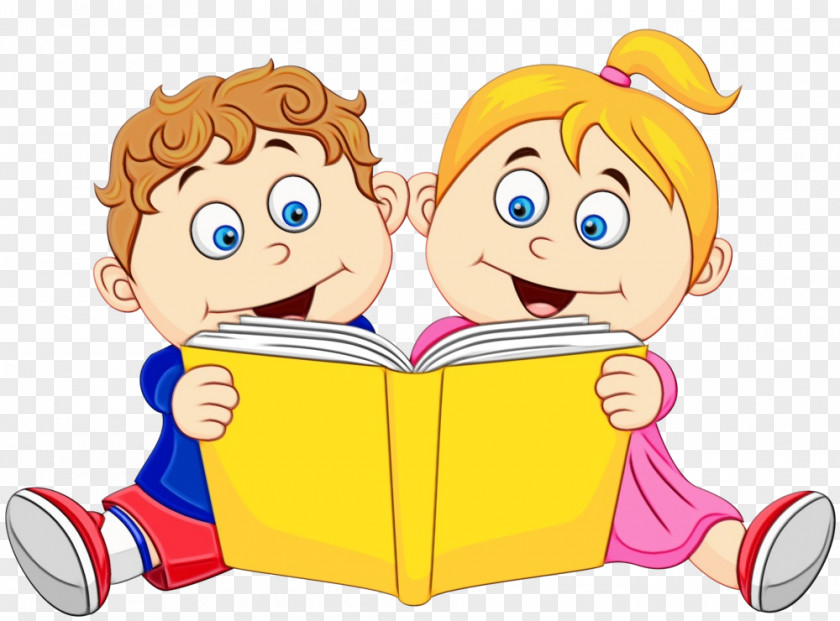 Interaction Fun Child Reading Book PNG