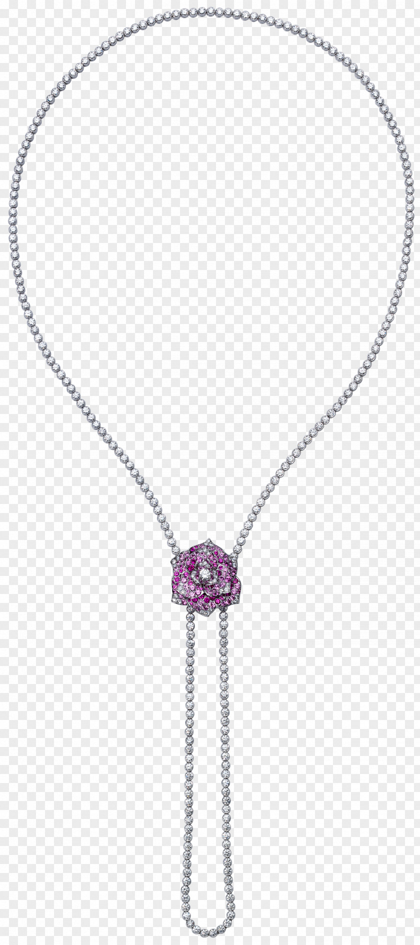 Necklace Pendant Chain Jewellery Purple PNG