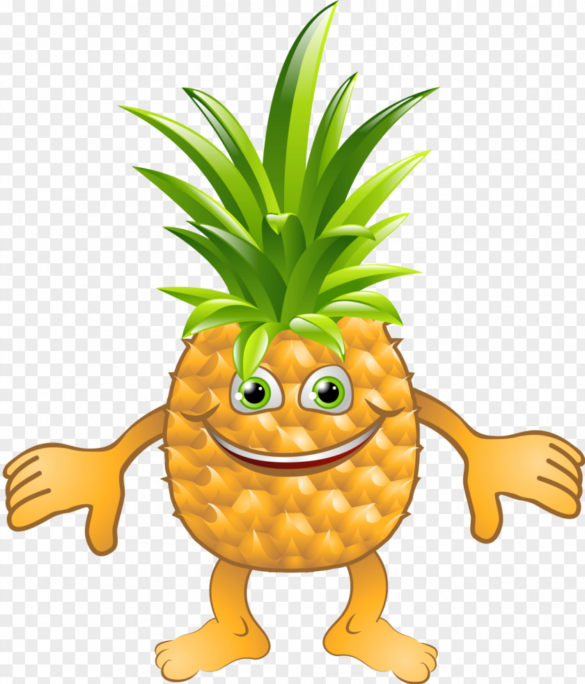Pineapple Cartoon Clip Art PNG