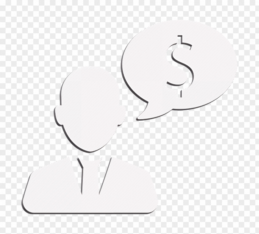 Business Man Talking About Cash Dollars Icon Money Workers PNG