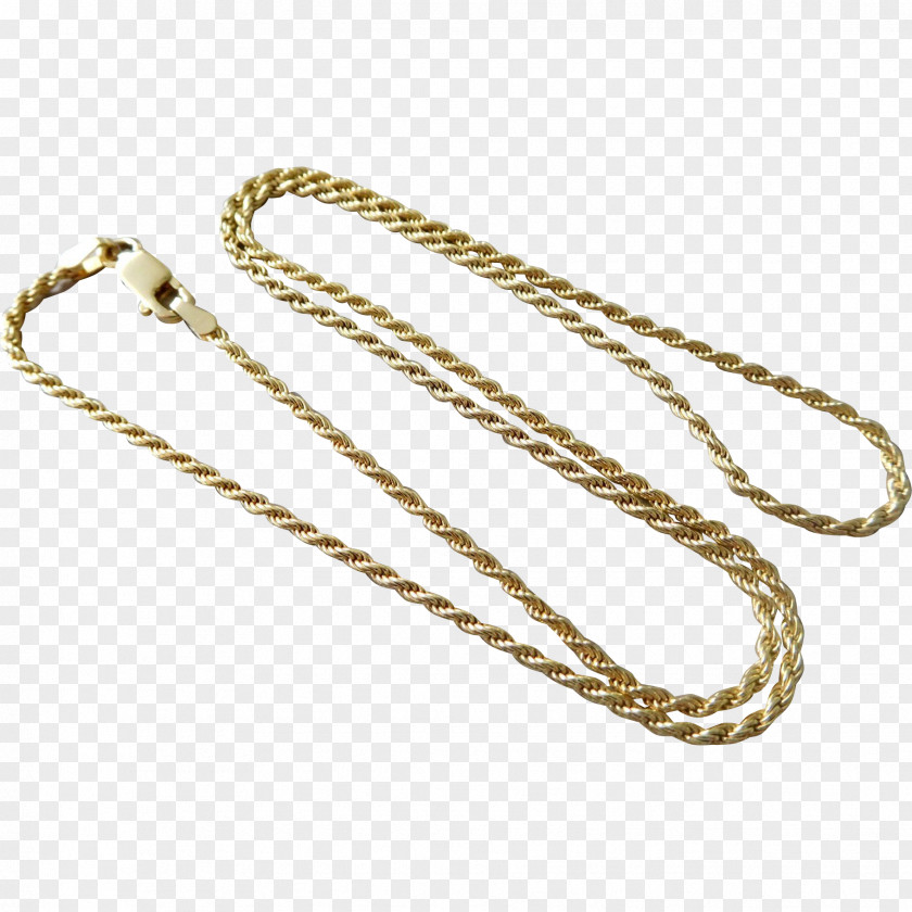Chain Metal Necklace PNG