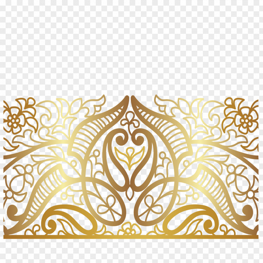 Decorative Gold Base Euclidean Vector Computer File PNG