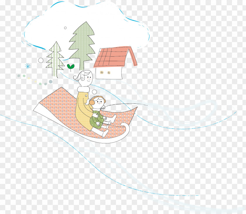 Happy Winter Tourism Ski Material Designer Illustration PNG