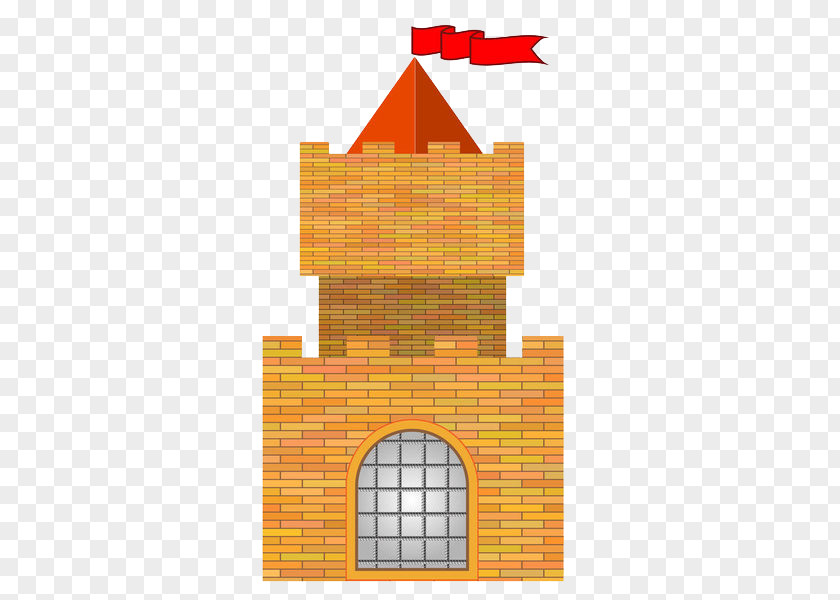 The Red Flag Above Tower Castle Royalty-free Stock Illustration Clip Art PNG