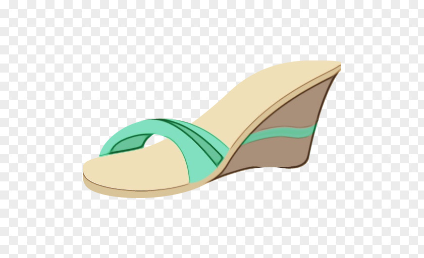 Wedge Leather Shoe Footwear PNG