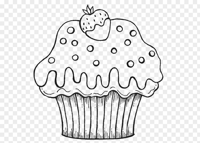Cakes And Cupcakes Cupcake Muffin Coloring Book Drawing Cream PNG