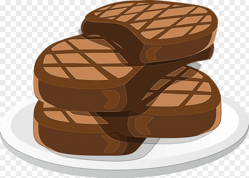 Chocolate Spread Breakfast Cake Cartoon PNG