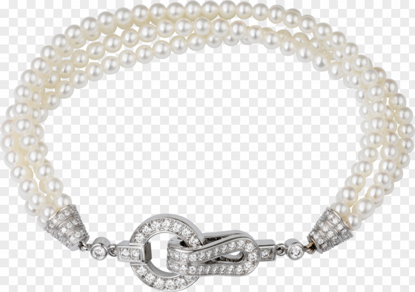 Cultured Freshwater Pearls Pearl Bracelet Diamond Carat Brilliant PNG