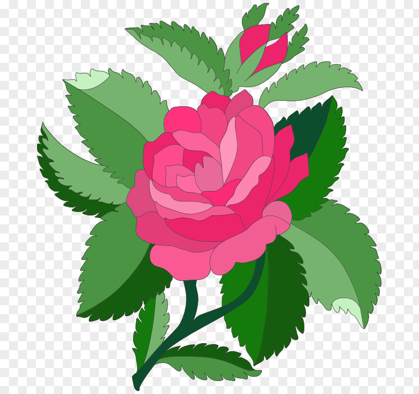 Design Garden Roses Art Nouveau Designs Pink Clip PNG