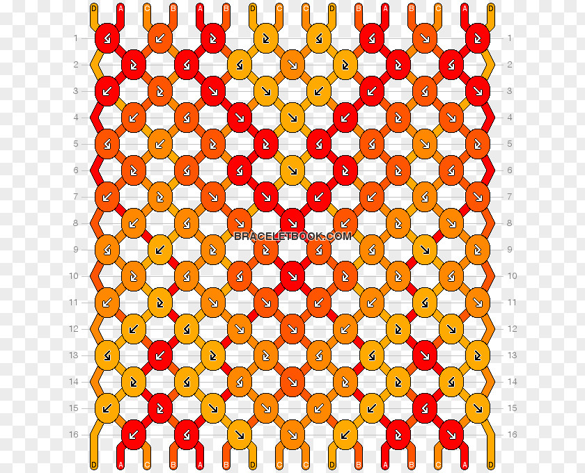 Friendship Bracelet Pattern Polka Dot PNG