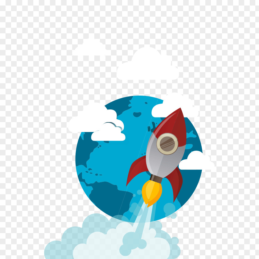 Rocket Launch Spacecraft Vector Space PNG